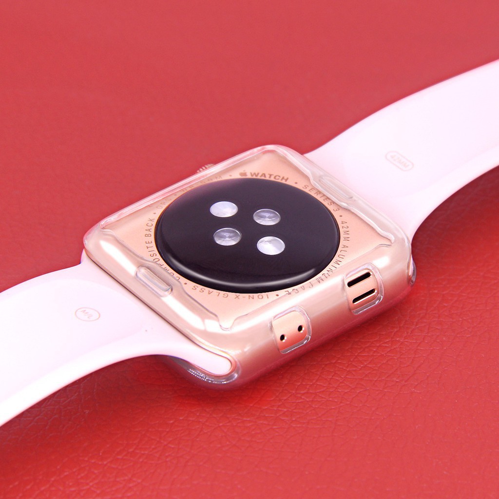 Ốp mềm trơn cho đồng hồ thông minh Apple Watch Series 4 3 2 1 - Đủ kích cỡ từ 38mm, 40mm, 42mm, 44mm