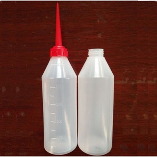 Bình tra dầu máy có chia vạch 500ml đỏ