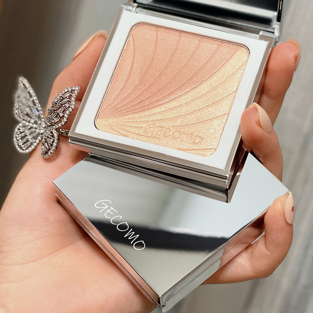 Bảng Phấn Mắt GECOMO 2 Màu Ánh Ngọc Trai Lấp Lánh Lâu Trôi