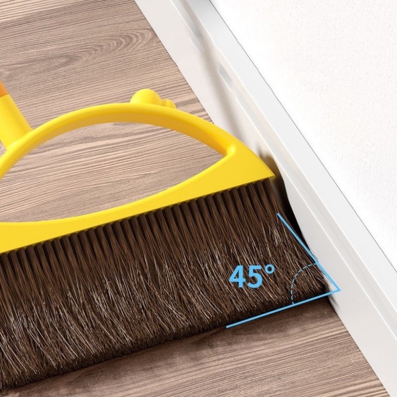 Bộ Chổi Quét Nhà Chống Dính, Chổi Kèm Xẻng Hình Vịt Vàng Đáng Yêu Tiện Dụng Set 2 in 1- Ilifehome