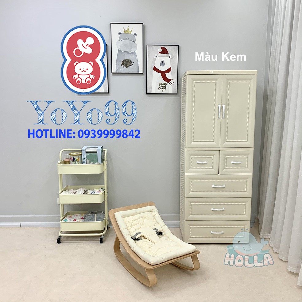 Tủ nhựa Holla 5 tầng 6 ngăn cao cấp HL-0919