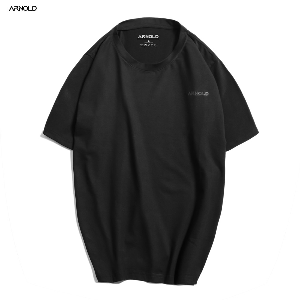 Áo thun trơn cổ tròn basic Arnold - Vải cotton co giãn 4 chiều - Dày dặn form Regular Fit | BigBuy360 - bigbuy360.vn