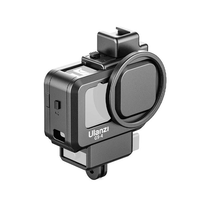 Khung GOPRO 10 / GOPRO 9 có khe gắn adapter Mic LED Ulanzi G9-4