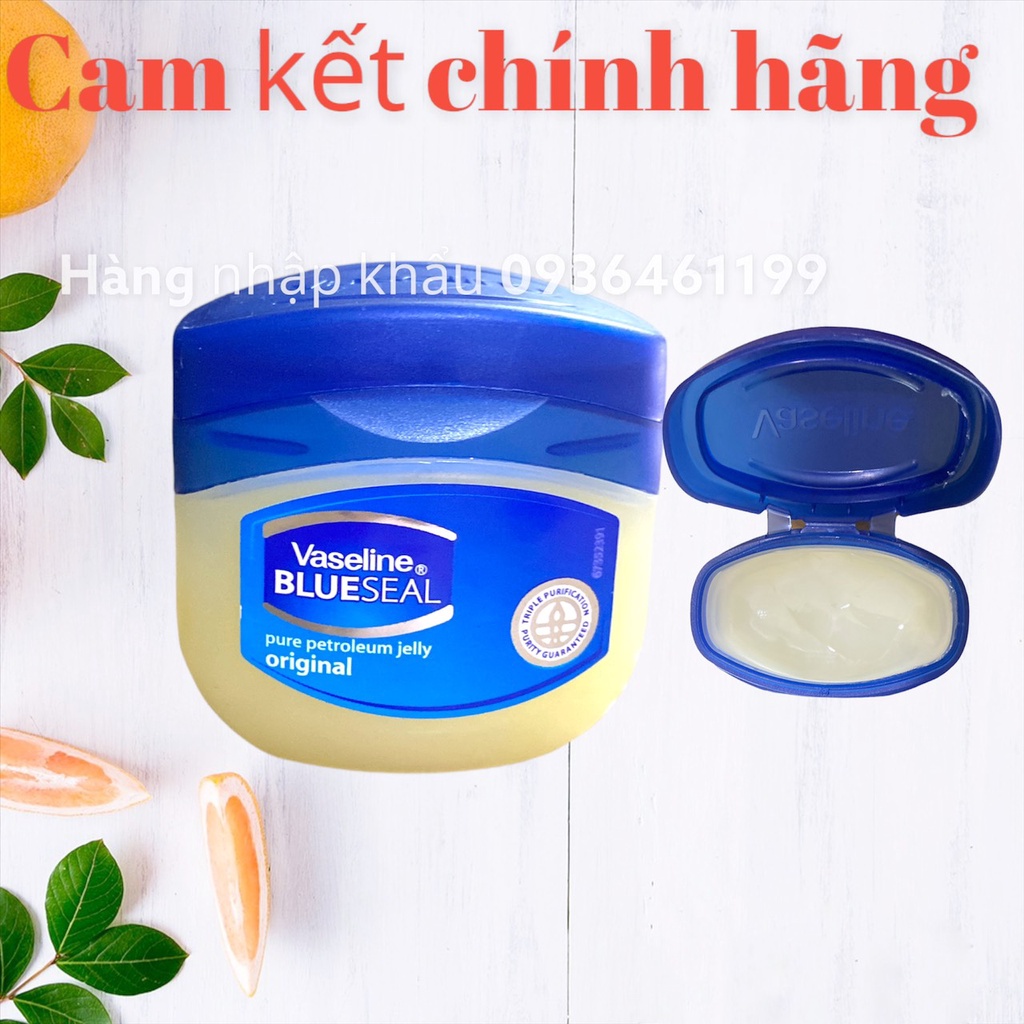 Hũ 50ml Sáp dưỡng ẩm Vaseline Blue seal 50ml Kem dưỡng ẩm đa năng.-Mỹ