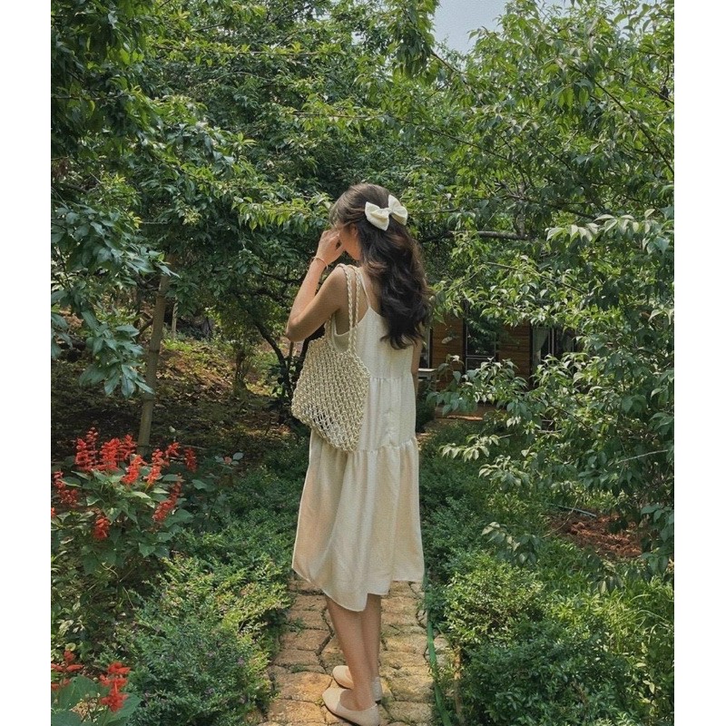 Đầm hai dây babydoll xinh 🍀