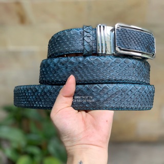 Dây Nịt Da Trăn Thật Size 3.5cm  CÁ SẤU GÒ VẤP
