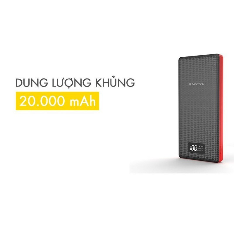 PIN DỰ PHÒNG PINENG CHÍNH HÃNG DUNG LƯỢNG KHỦNG