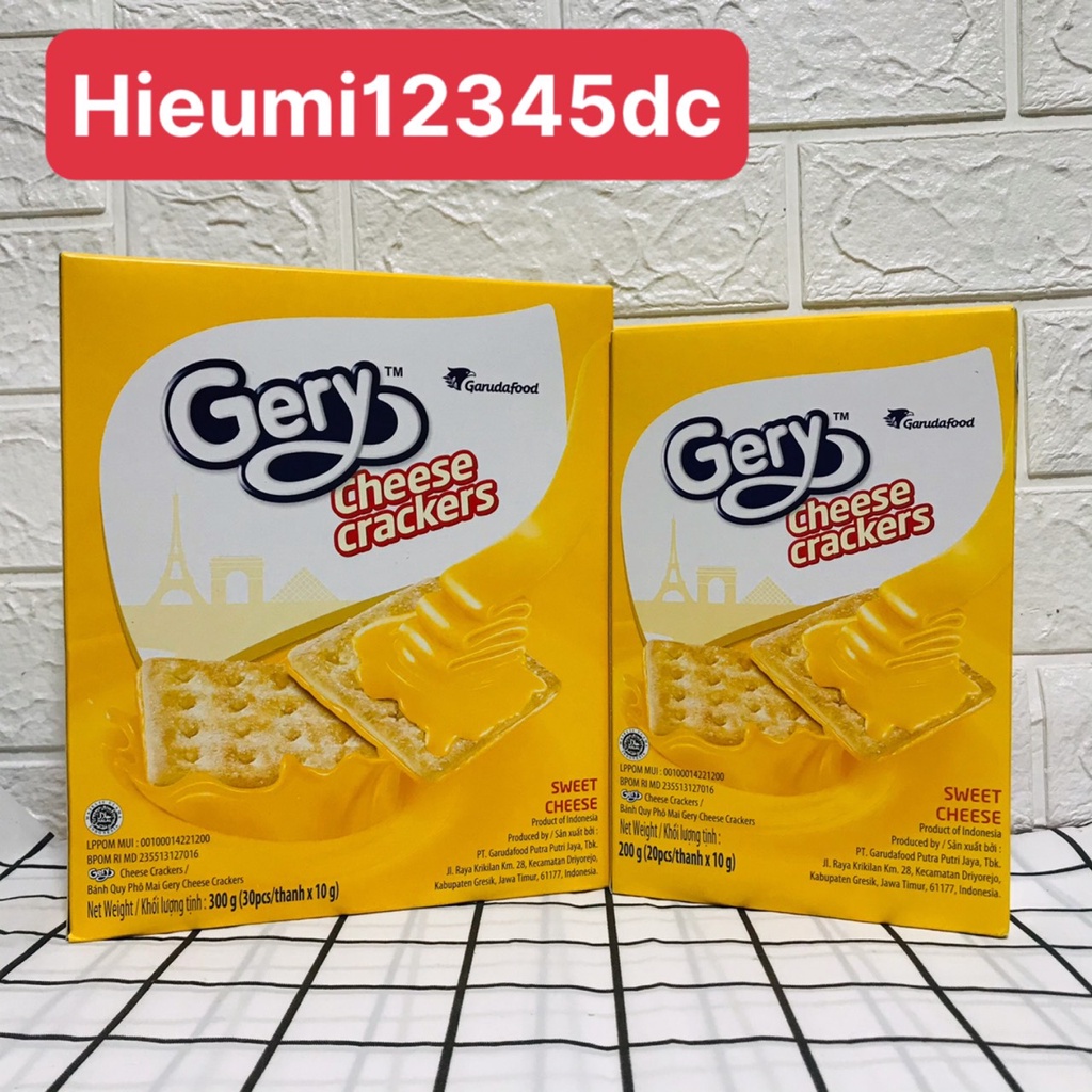 Bánh Gery Phô Mai Cheese Cracker 180g-270g
