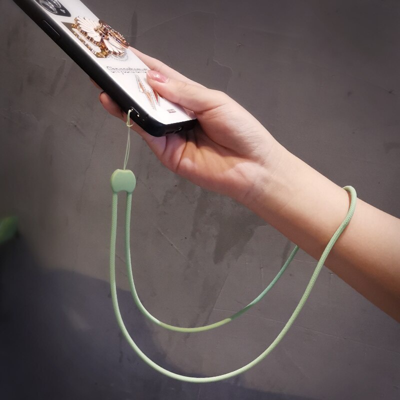 Dây Đeo Điện Thoại/Thẻ Bằng Silicone Màu Kẹo