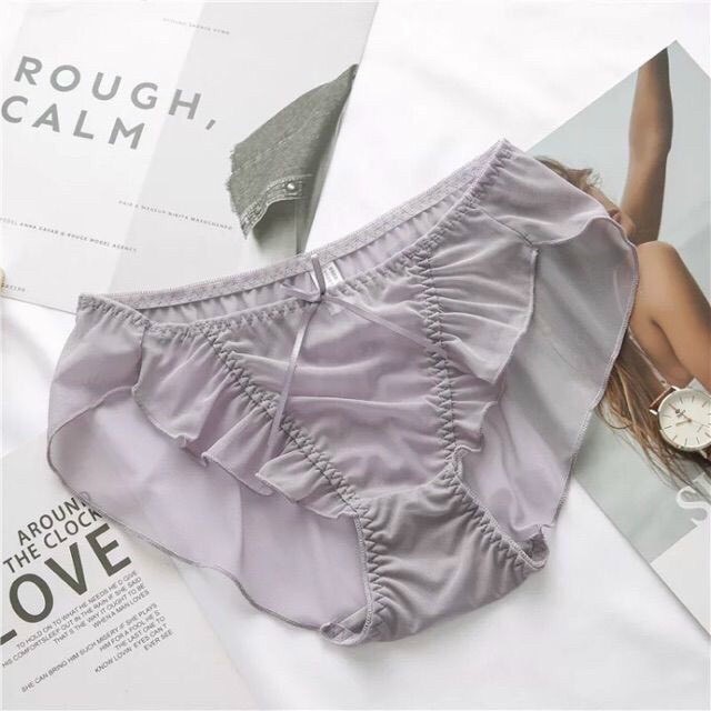 Quần Lót Chất Voan Lưới Viền Bèo Sêu Thoáng Mát Sexy Min Underwear 03145 | BigBuy360 - bigbuy360.vn