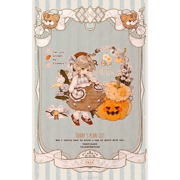 Đoạn chiết hình dán washi tape kỳ nghỉ vui vẻ