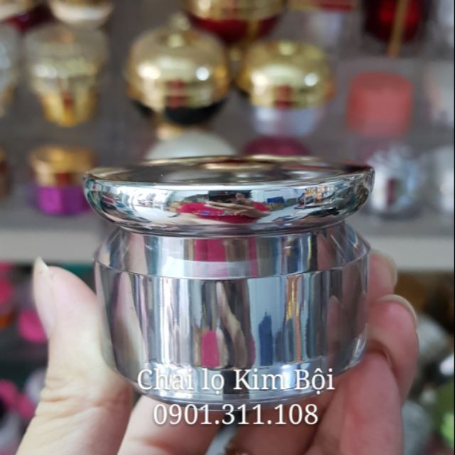 Hủ đựng kem face Đĩa Bay Cao Bạc 20g