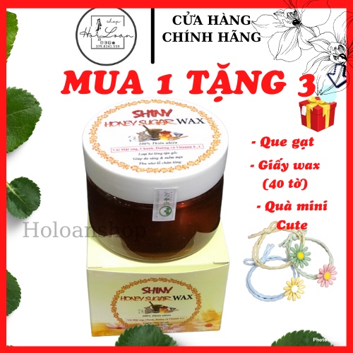 Sáp wax triệt lông nách mật ong Shiny, wax lông tẩy lông shiny hủ 250gr