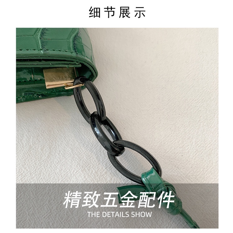 Túi Đeo JASMIN NOIR Chéo Giả Da Cá Sấu Thời Trang Nữ Đơn Giản