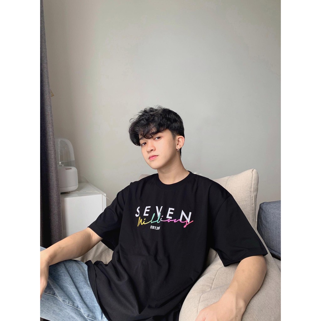 Áo thun 7millions Multicolor - Đen | BigBuy360 - bigbuy360.vn