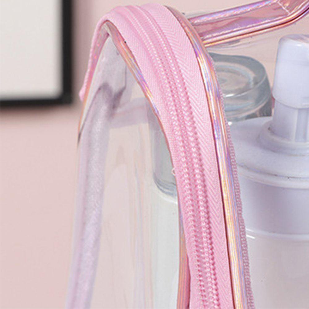 Túi Đựng Mỹ Phẩm Bằng PVC Trong Suốt Cỡ Lớn Có Khóa Kéo Tiện Dụng Mang Theo Du Lịch