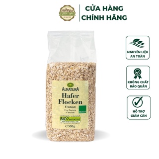 Yến mạch cán dẹt & cán vỡ Đức Hafer Flocken 500 gram - yến mạch ăn kiêng và giảm cân Healthy