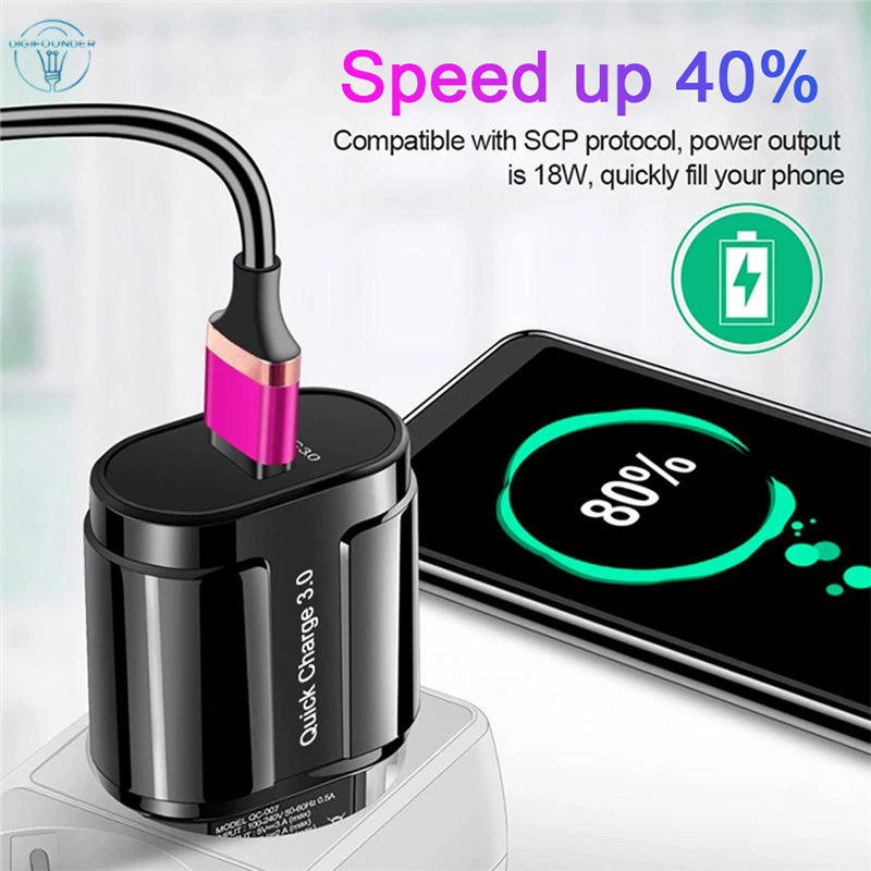 Củ Sạc Nhanh Qc3.0 Cho Điện Thoại Bộ sạc dự phòng