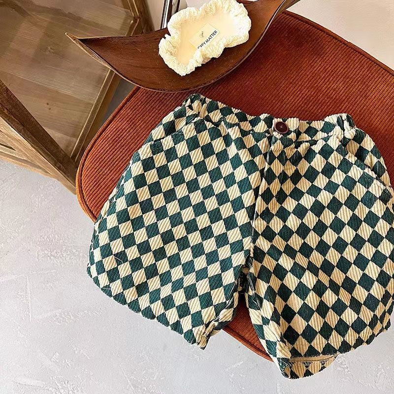 Quần Short Cotton Dáng Rộng Thoải Mái Phong Cách Hàn Quốc Cho Bé Trai / Gái
