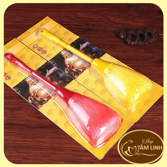 Chổi quét bàn bàn thờ, tượng _ chổi vệ sinh bàn thờ siêu tơ, siêu bền cầm tay