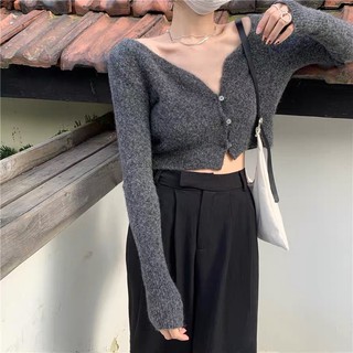 Set áo croptop + bra + cvay