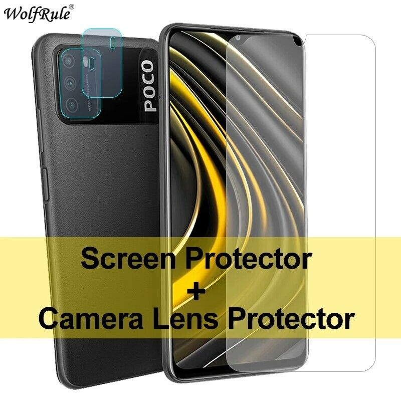 Kính Cường Lực Bảo Vệ Camera 2 Trong 1 Cho Xiaomi Poco M3 Tiện Dụng