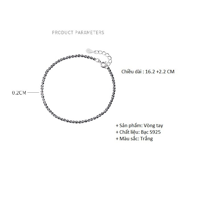 Vòng Tay Nữ Bạc 925 Phong Cách Hàn Quốc Mới 2020 - L2536 Bảo Ngọc Jewelry | BigBuy360 - bigbuy360.vn