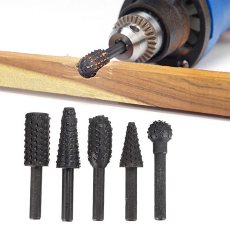 Bộ 5 Mũi Khoan 1 / 4 "Chuyên Dụng Cho Điêu Khắc Gỗ