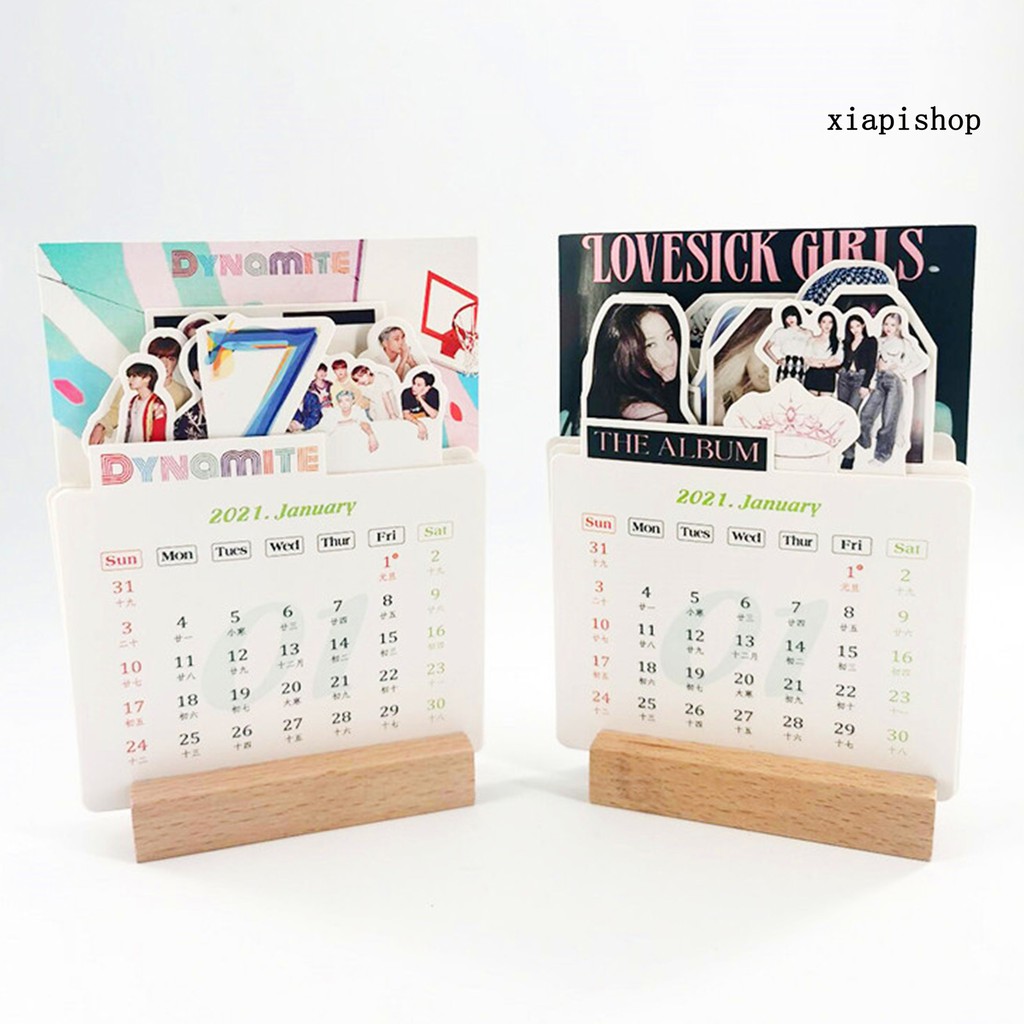 [HÀNG MỚI VỀ] 2021 BTS Blackpink NCT Seventeen EXO Stray Kids Calendar Desktop Decor Ornament