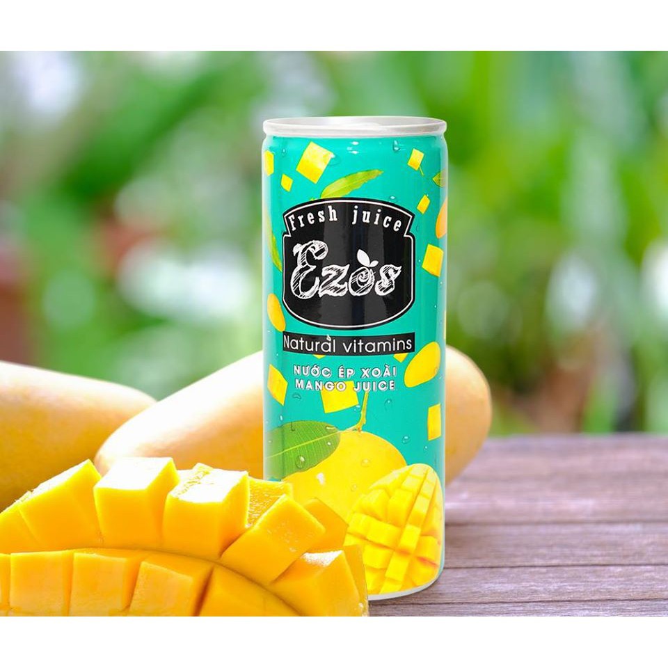 Combo 6 Lon Nước Ép Ezos 6 vị