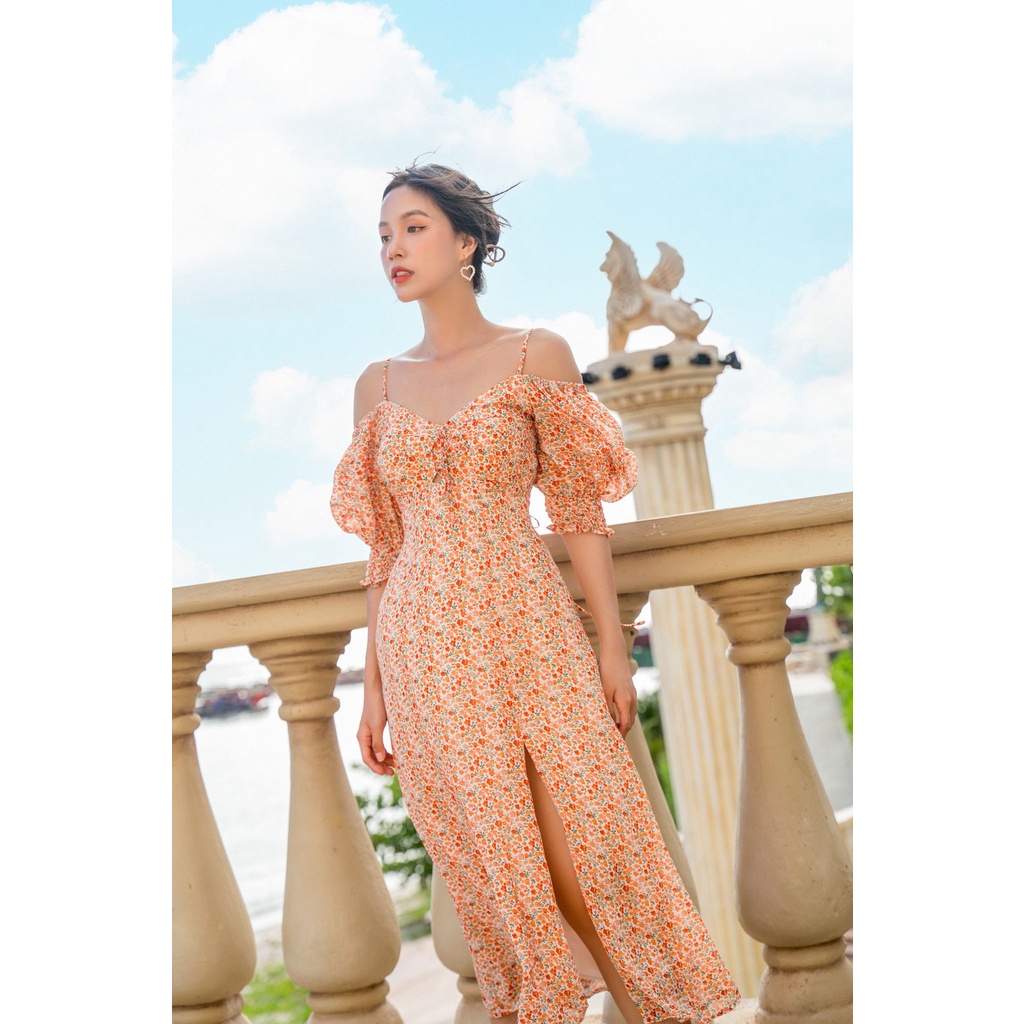 OLV - Đầm Iberis Puff Sleeve Dress