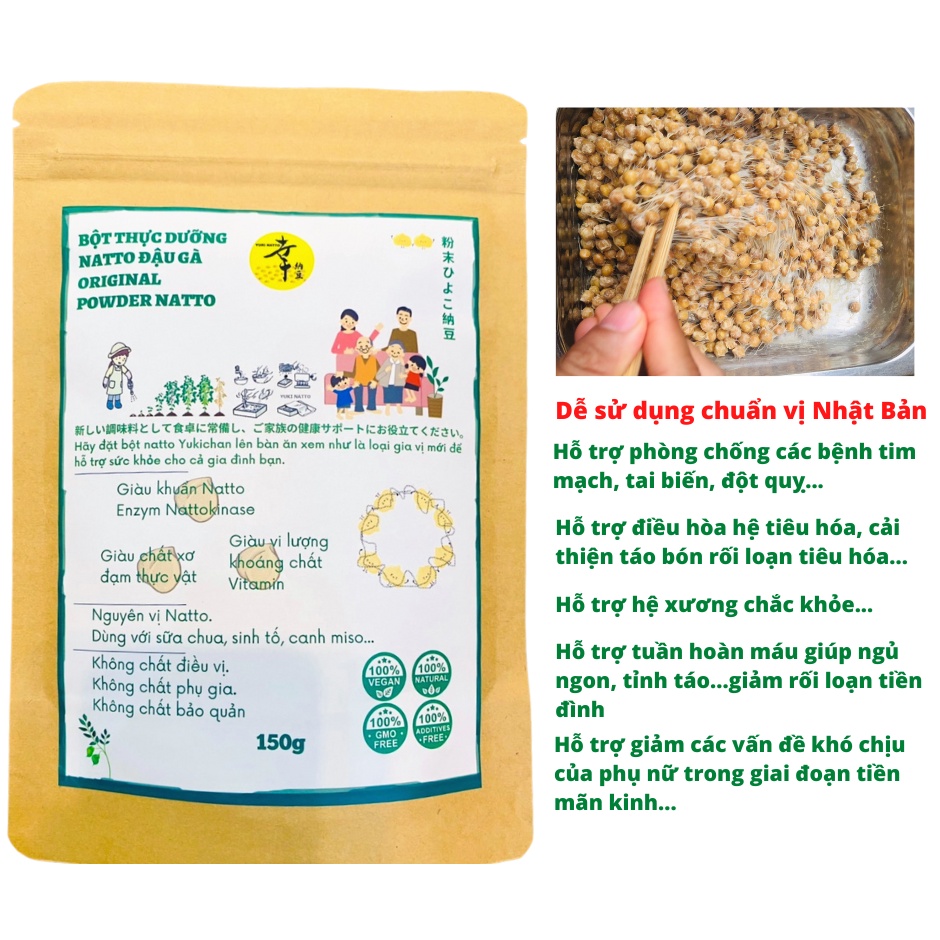 150g Bột Natto đậu gà - chứa Nattokinase (original powder natto)