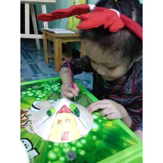 Cung cấp nón lá mini cho bé mầm non vẽ hình