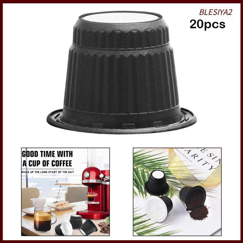 [BLESIYA2]Refillable K Cup Espresso Pods Coffee Filters for Nespresso Coffee Machine