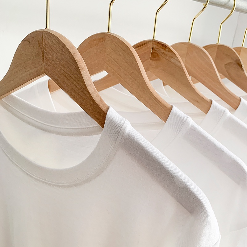 Áo thun PEPPERMINT 45612 tay dài cổ tròn thiết kế đơn giản thời trang