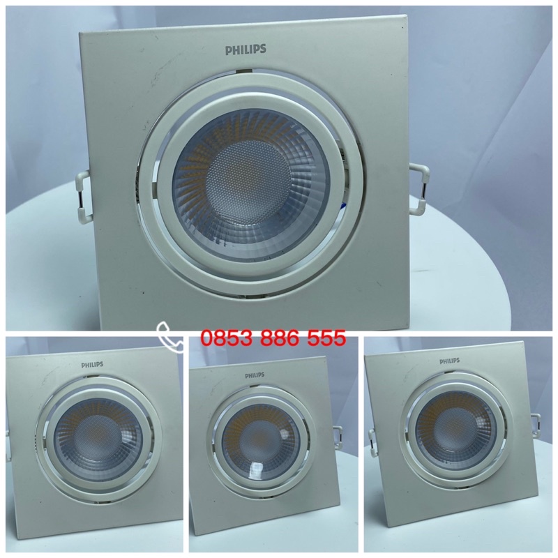 Đèn led âm trần chiếu điểm Philips Công suất 2x9W*** GD100B LED8x2 830/840 9W 220V***