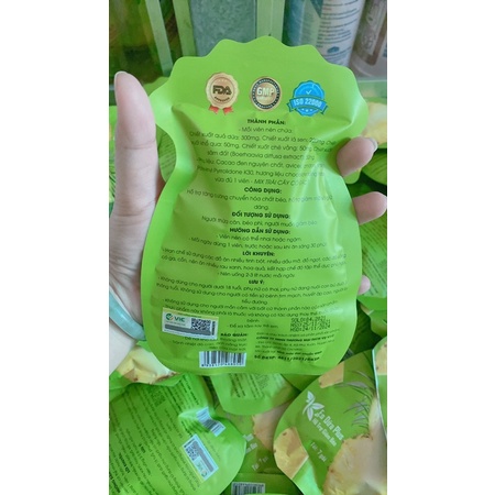 Kẹo Giảm Cân DỨA PLUS VIC 7 Màu Mùi Vị Yk Hình Shop Chụp ạ