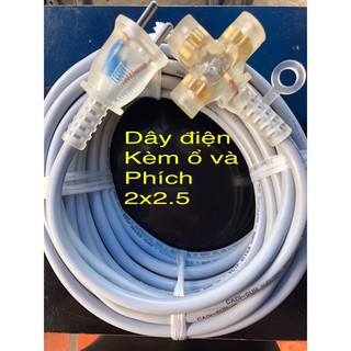 Dây điện đúc liền có led báo sáng 20m