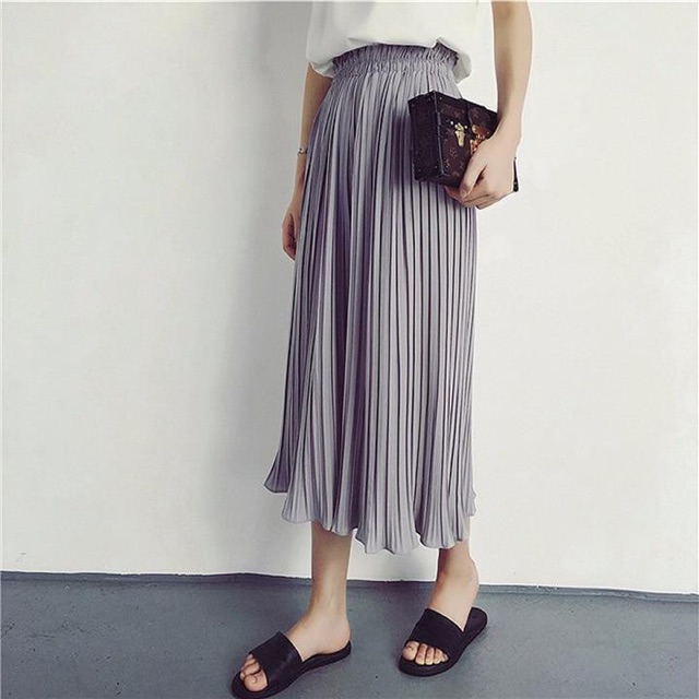 💥Sale Sốc 💥Chân Váy Midi Voan Dập Ly Nhiều Màu Lựa Chọn | BigBuy360 - bigbuy360.vn