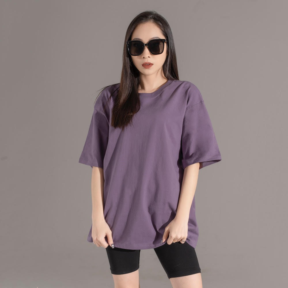 250G Áo Phông 100% vải Cotton chải kĩ, loại bỏ lông thừa - Áo thun trơn định lượng 260gsm - Form Unisex mùa Hè 2022