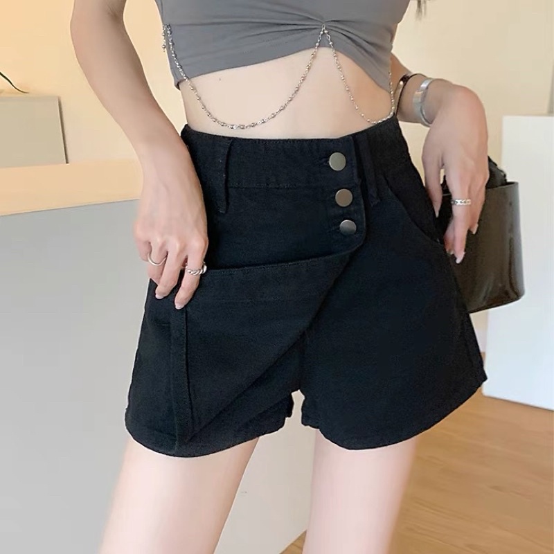 chân váy kaki chữ A lưng cao phong cách mới