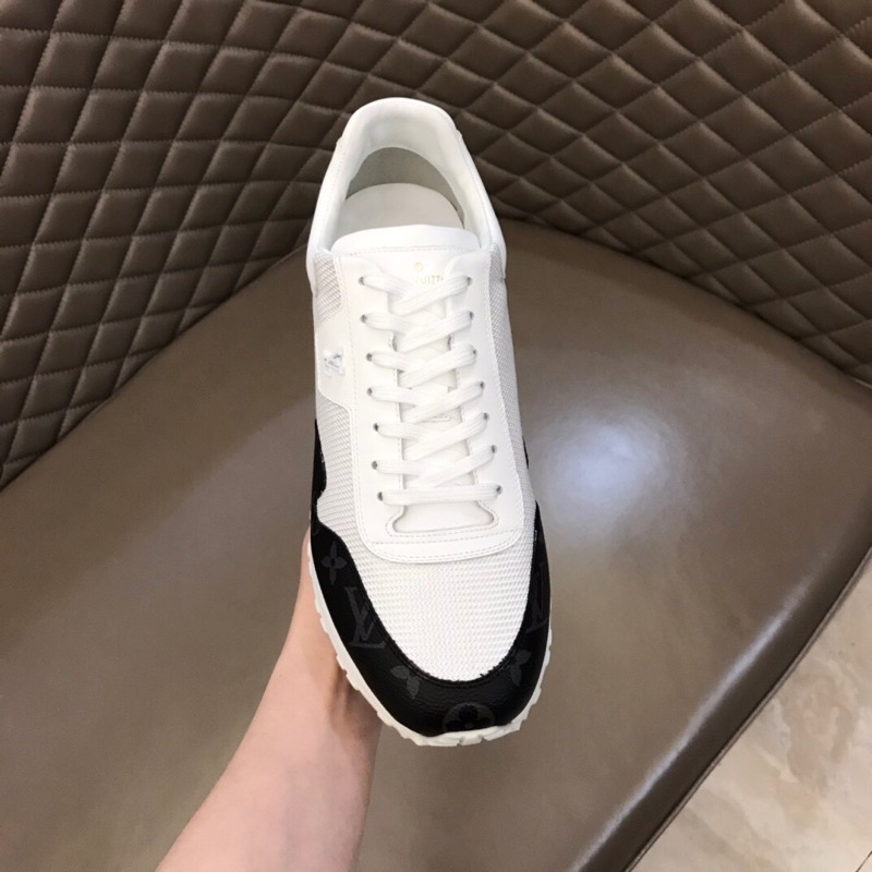 Giày nam Louis Vuitton đế thấp chất liệu vải và lưới thoáng khí lớp lót da đế ngoài PU nguyên bản nhẹ chống mài mòn