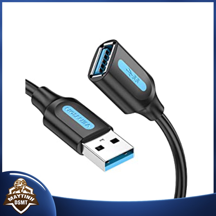 [Bán Chạy Nhất] Cáp Nối Dài USB 1M Vention, Dây USB 3.0 Nối Dài Cho Tốc Độ Truyền Tải Dữ Liệu Lên Tới 5 Gbps