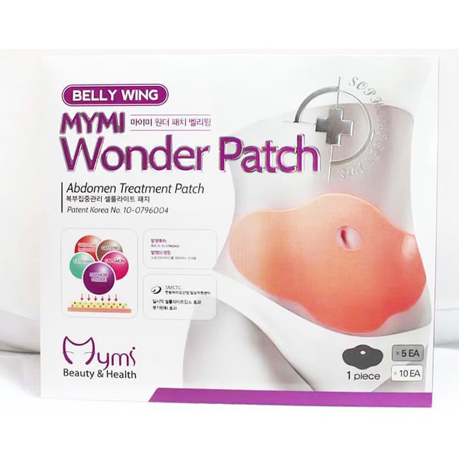 Combo 5 Miếng Dán Tan Mỡ Bụng Mymi Wonder