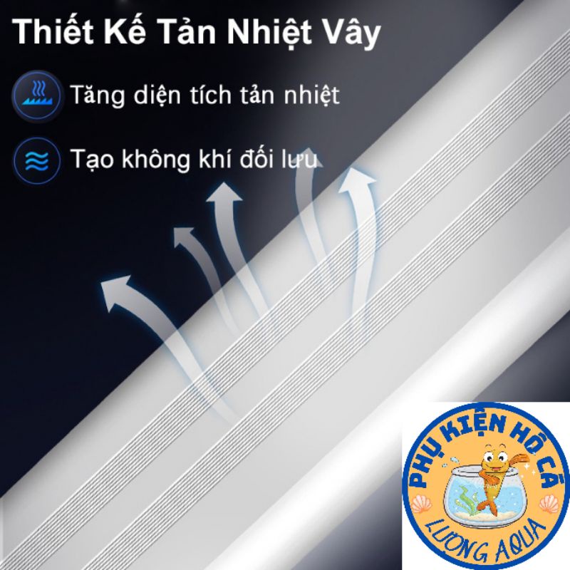 Đèn hồ cá thủy sinh,đèn máng,đèn kẹp,đèn led hồ cá trắng xanh -nhiều màu siêu sáng 20-60cm,phụ kiện hồ cá cảnh,thủy sinh