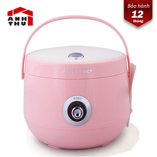 Nồi cơm điện 1.8 lít màu hồng happy time htd8521p