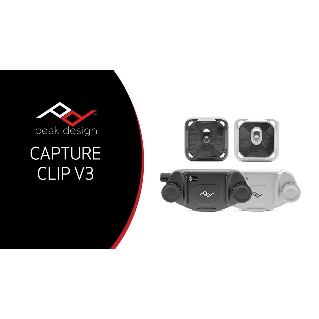 Peak Design Capture Camera Clip v3 (Đen/ Bạc) hàng chính hãng