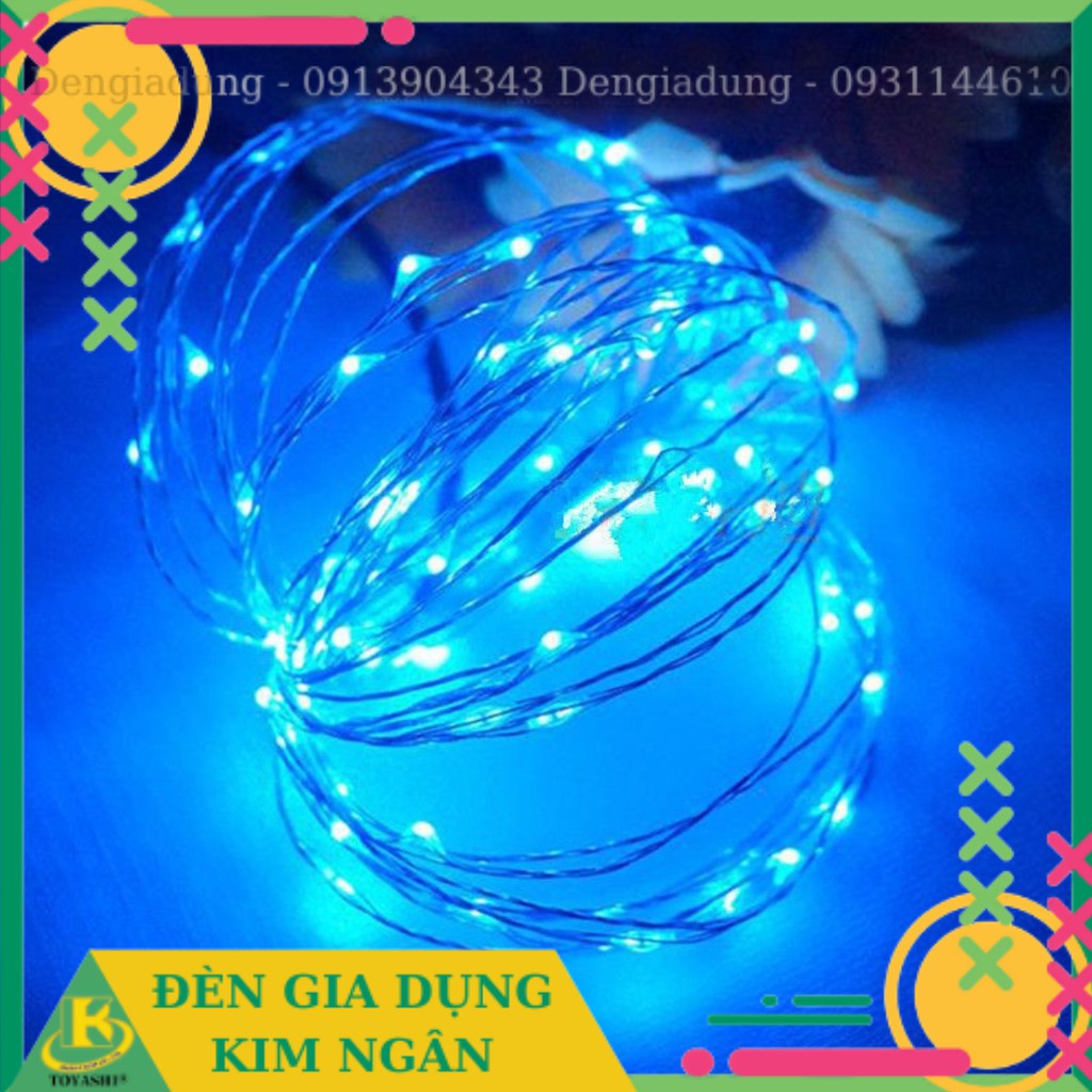 [FAIRY LIGHT] Dây Đèn Led Đom Đóm Trang Trí 5m/10m Màu Xanh Dương