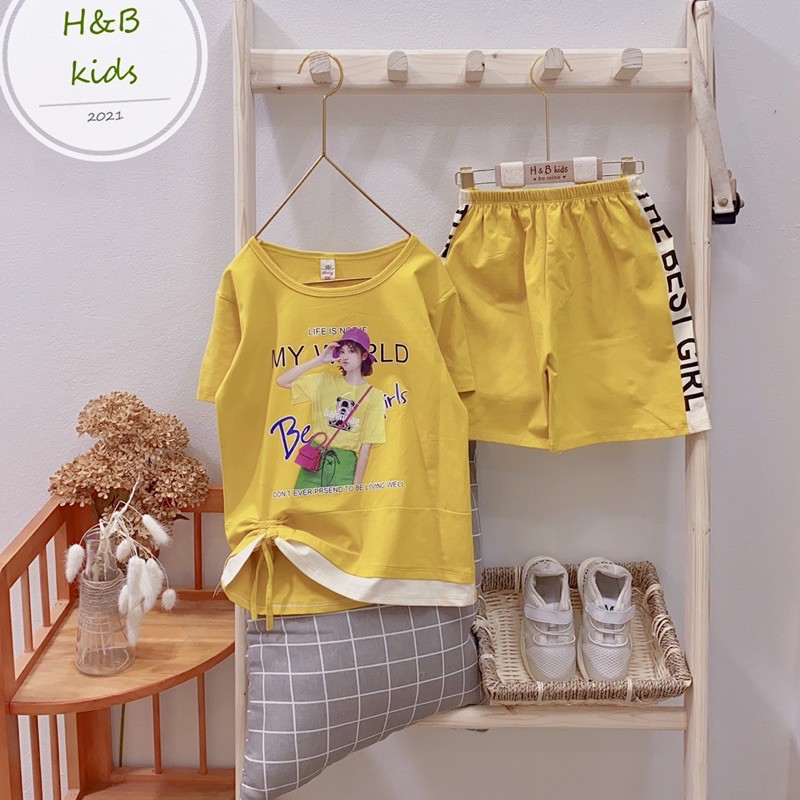 Bộ Cotton Bé Gái 23-33kg❤️Chất cotton 4 chiều siêu mềm mịn