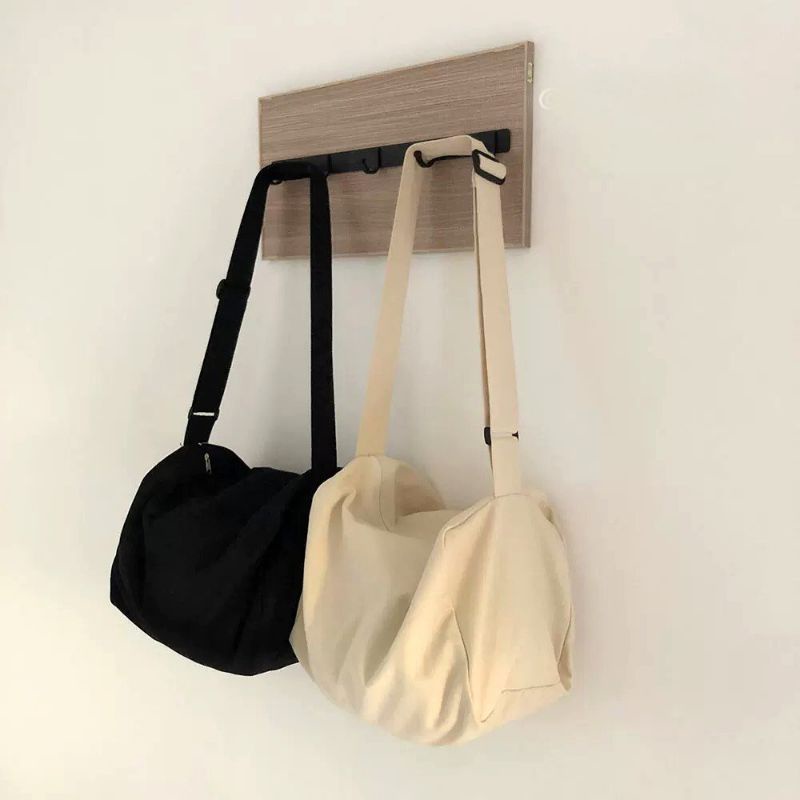 Túi Vải Thô Canvas Tàu Dạng Trống Bigsize Du Lịch, Phượt, Đi Chơi, Tập Gym